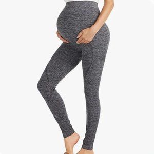 Momcozy Small S Gray High Waist Bump‎ Over The Belly Stretch Maternity Leggings